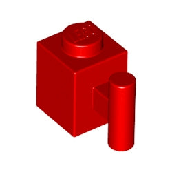 2921-021ブロック1×1取っ手付きレッド