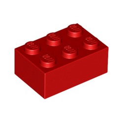 3002-021ブロック2×3レッド