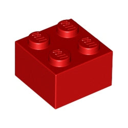 3003-021ブロック2×2レッド