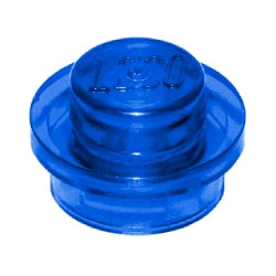 4073-043プレート1×1丸トランスダークブルー