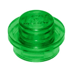 4073-048プレート1×1丸トランスグリーン