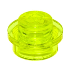 4073-049プレート1×1丸トランスネオングリーン