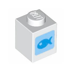 3005pb065ブロック1×1(どうぶつの森魚の餌)ホワイト