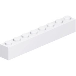 3008-001ブロック1×8ホワイト