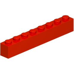 3008-021ブロック1×8レッド