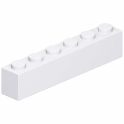 3009-001ブロック1×6ホワイト