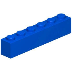 3009-023ブロック1×6ブルー