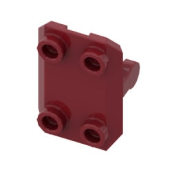 30166-154八角形の盾(ロッカープレートの盾)ダークレッド