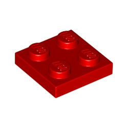 3022-021プレート2×2レッド