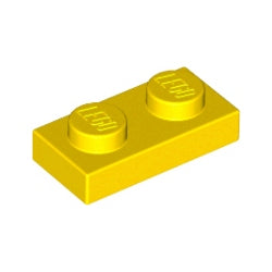 3023-024プレート1×2イエロー