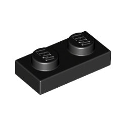 3023-026プレート1×2ブラック