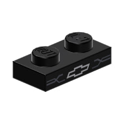 3023pb10プレート1×2(シボレー カマロ)ブラック