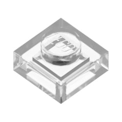 3024-040プレート1×1トランスクリア