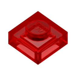 3024-041プレート1×1トランスレッド