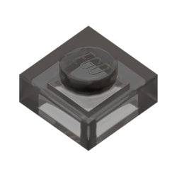 3024-111プレート1×1トランスブラック