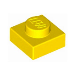 3024-024プレート1×1イエロー