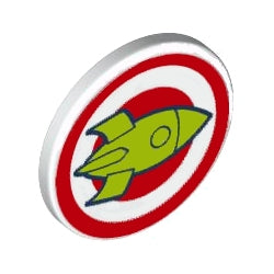 30261pb039標識丸形(ブルズアイ&ロケット)ホワイト