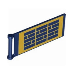 30292pb053旗7×3(ゴールドソーラーパネル)ダークブルー