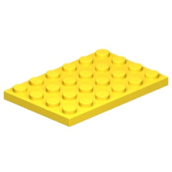 3032-024プレート4×6イエロー