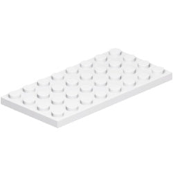 3035-001プレート4×8ホワイト