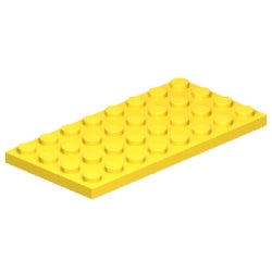 3035-024プレート4×8イエロー