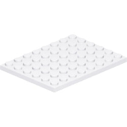 3036-001プレート6×8ホワイト