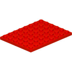 3036-021プレート6×8レッド