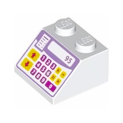 3039pb092プリントスロープ45度2×2(レジスター“95”)ホワイト