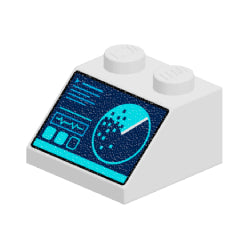 3039pb132プリントスロープ45度2×2(ソナースクリーン)ホワイト