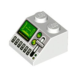 3039pb143プリントスロープ45度2×2(グリーンコントロールスクリーンゲイジ)ホワイト