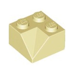 3046-005スロープ45度2×2コーナー切込と斜面タン