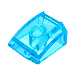 30602-042曲面スロープ2×2×1トランスライトブルー