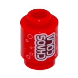 3062bpb078ブロック1×1丸(CHAOSCOLA)レッド