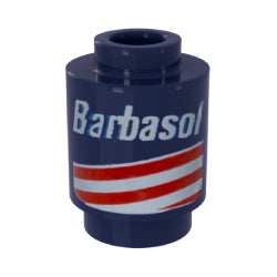 3062pb075ブロック1×1丸(Barbasol)ダークブルー