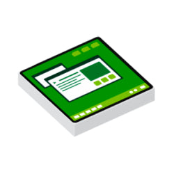 3068bpb1655タイル2×2(コンピューターモニター)ホワイト