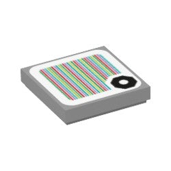 3068bpb1804ステッカータイル2×2(八角形)ライトブルーイッシュグレイ