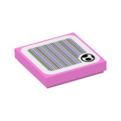 3068bpb1807ステッカータイル2×2(ヨッシーの卵)ブライトピンク