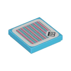 3068pb2574ステッカータイル2×2(?ブロック)ミディアムアジュール