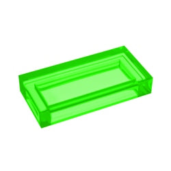 3069b-311タイル1×2トランスブライトグリーン