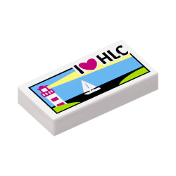3069bpb0382タイル1×2(I Heart HLC)ホワイト