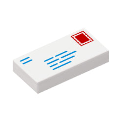 3069bpb0851タイル1×2(手紙新プリントタイプ)ホワイト