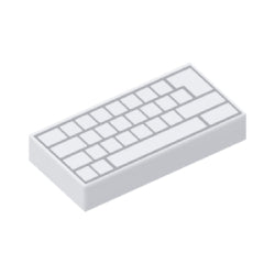 3069bpb0856タイル1×2(キーボード)ホワイト