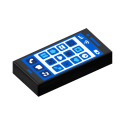 3069bpb0867タイル1×2(スマートフォンとアプリ)ブラック