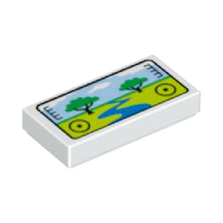 3069bpb0958タイル1×2(サファリパーク)ホワイト