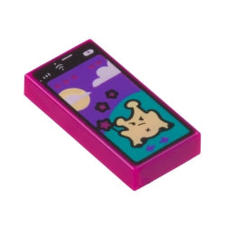 3069bpb1067タイル1×2(エイリアンスマートフォン)マジェンタ