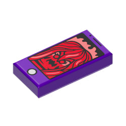 3069bpb0725タイル1×2(ゴーストフォン)ダークパープル