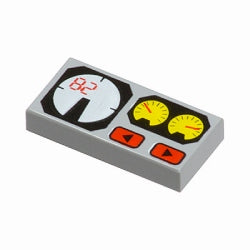 3069bpx19タイル1×2(メーター)ライトブルーイッシュグレイ