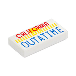 3069pb1457タイル1×2(CALIFORNIA OUTATIME)ホワイト