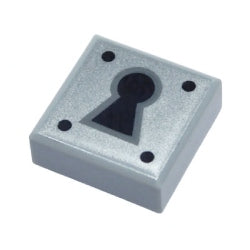 3070bpb081タイル1×1(鍵穴)ライトブルーイッシュグレイ