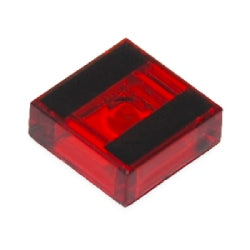 3070bpb252タイル1×1(2ブラックストライプ)トランスレッド